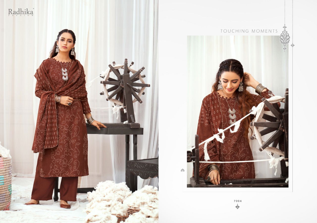 Radhika Sumyra Bandhani Winter Ethnic Wear New Printed Designer Pashmina Collection